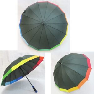 China Supplier Extra Large 16 Panels Golf Wind Resident Umbrella