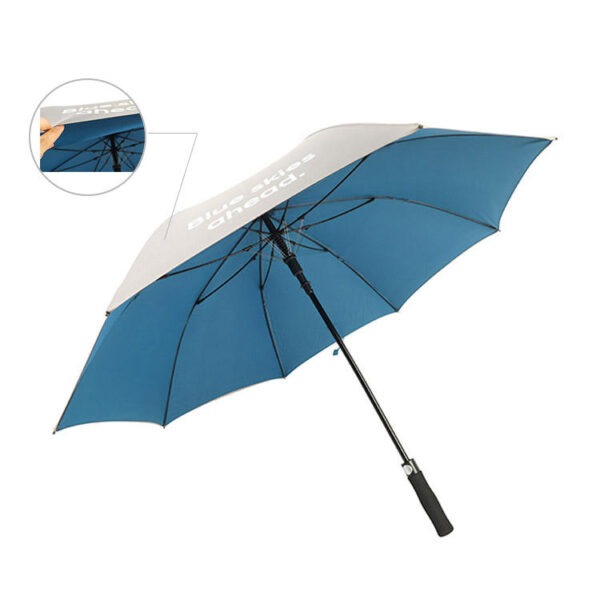 Golf Type Umbrella Oem Custom Design Strong Umbrella Double Layers Canopy Umbrella