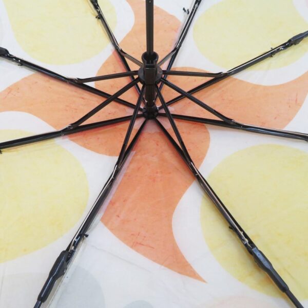 Manual open plastic handle light-weight portable 3 folding umbrella