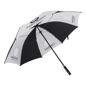 windproof printed colored custom branded logo high end golf umbrella promotional umbrella