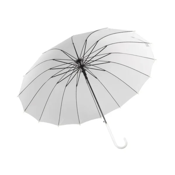 16 Bone Windproof Straight Umbrella, Japanese Aesthetic Fresh Style, Oversized Coverage Rain & UV Protection Umbrella for Couple Outdoor