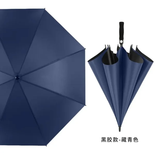 Automatic Open Extra Large Double Layer Golf Umbrella Heavy Duty Windproof UV Protection Straight Handle Umbrella