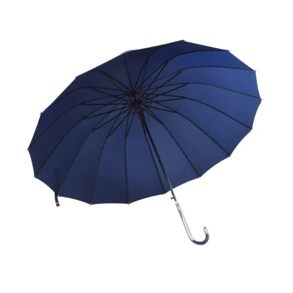 Casual Long Stick Umbrella for Men, 16 Ribs Enlarged Double Size Umbrella, Japanese Light Fresh Rain Sun Dual Use Umbrella Bulk Wholesale