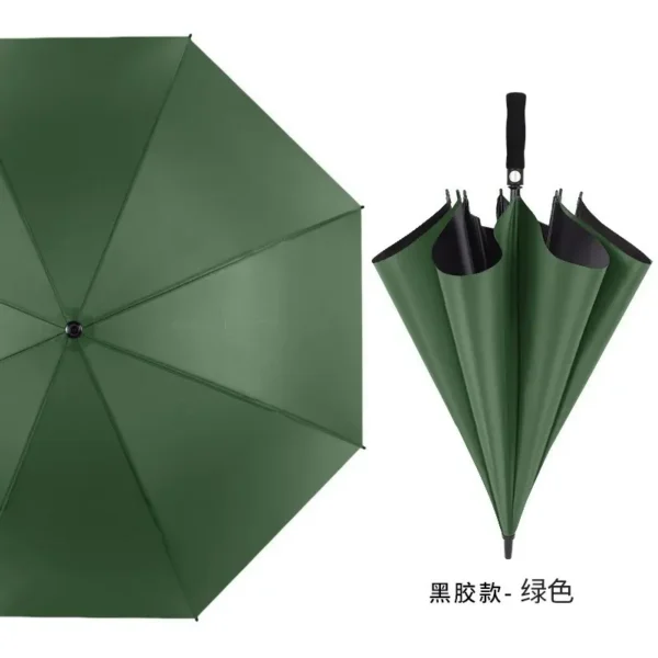 Customized Manufacturer Large Golf Umbrella Windproof Reinforced Double Canopy Auto Open Sunstick Umbrella