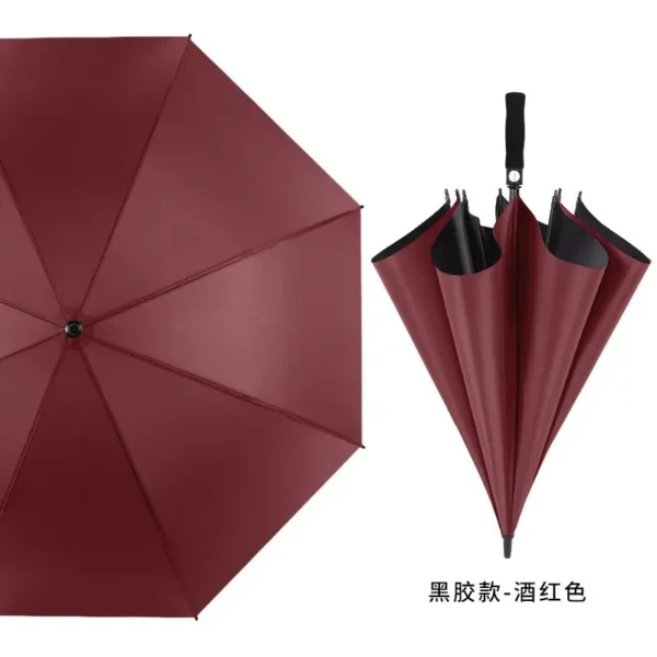 Oversized Windproof Double Canopy Golf Umbrella Custom Automatic Open Straight Stick Umbrella with UV Protection