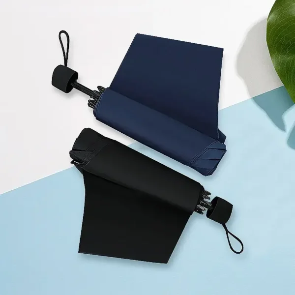 Plain Color Windproof Folding Umbrella 3 Fold Promotional Gift Umbrella Custom Logo Advertising Umbrella Wholesale