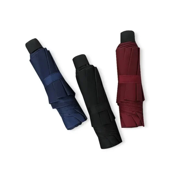 Wholesale 3 Fold Windproof Folding Umbrella Solid Color Promotional Umbrella with Custom Logo Printing