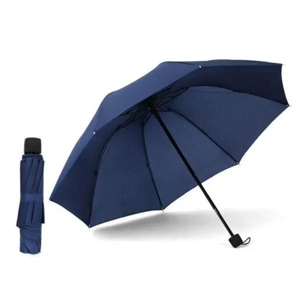 Windproof 3 Folding Solid Color Umbrella Wholesale Promotional Advertising Umbrella Support Custom Logo Print
